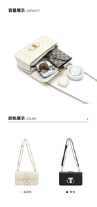 <span class=keywords><strong>Bolso</strong></span> <span class=keywords><strong>Bandolera</strong></span> de PU con Patrón Geométrico para Mujer, Diseño con Monograma Grabado y Cierre <span class=keywords><strong>Dorado</strong></span> - Product Image 4