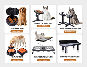 Mangkuk Makan Anjing & Kucing Portabel yang Dapat Disesuaikan dengan Ketinggian dan Alas Anti-Selip - Plastik Tahan Lama untuk Perjalanan - Product Image 4