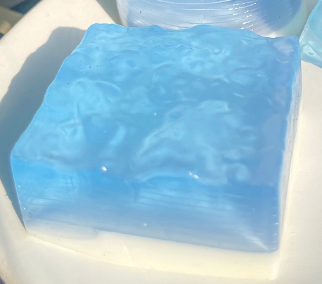 20756-Bloc de sel marin transparent spongieux