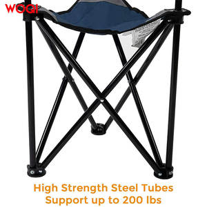 เก้าอี้พับแคมป์ปิ้ง Woqi ขนาด 25 นิ้ว ทำจากอลูมิเนียม น้ำหนักเบา สำหรับใช้งานกลางแจ้งในสวน พร้อมกระเป๋าหิ้ว เก้าอี้พกพา - Product Image 5
