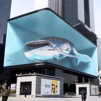 Écran LED 3D haute performance pour extérieur, visible à l'œil nu, P4 P5 P6 P8 P10, écran LED couleur pleine résolution à effet 3D pour la publicité
