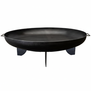 Construcción de metal de pozo de fuego de acero redondo grande con pantalla de malla calentador de patio exterior de leña para jardín trasero - Product Image 1