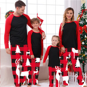 Pijamas de Navidad en Blanco de Poliéster para Sublimación 2024 a Cuadros para Niños Mameluco Personalizado para Bebé Conjunto de Pjs Familiares Navideños - Product Image 4