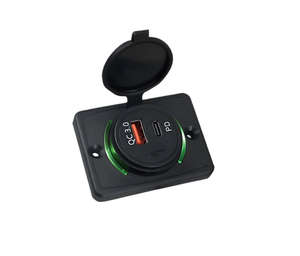 Cargador USB para Auto de 5V 20W, Accesorios de Modificación para RV, Barcos, Camiones y Autobuses, Puertos Tipo-C y Tipo-A, Material de PC Resistente al Fuego - Product Image 1