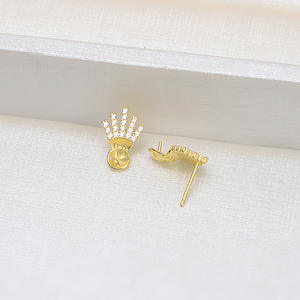 Composants de bijoux Wenchi Mabei S925 9.7 Pendentif 10.3 Boucles d'oreilles 10.7 Bague 11.3 Ensemble Accessoires en perles Support vide 5313 - Product Image 4