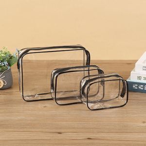 PVC Thickened <b>Transparent</b> Travel Toiletry <b>Bag</b> Large Capacity Waterproof <b>Makeup</b> <b>Bag</b> Multi-Functional Portable Storage <b>Bag</b> - Product Image 1
