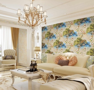 2025 nuovo 3D lussuoso fiore e pianta impronta impermeabile PVC insonorizzato <span class=keywords><strong>carta</strong></span> <span class=keywords><strong>da</strong></span> <span class=keywords><strong>parati</strong></span> per la famiglia per soggiorno camera <span class=keywords><strong>da</strong></span> letto Hotel - Product Image 6