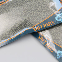 Personnalisé En Plastique Imprimé À Glissière D'aliments Pour Poissons Bolsas Appâts De Pêche Leurre Emballage Sac Avec Trou Euro