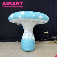 Champignons gonflables pour la décoration de scène de musique. Champignons gonflables nouvellement formés pour la construction