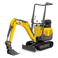 Mini-excavatrice hydraulique sur chenilles d'occasion E.P. de 1 tonne, à moteur diesel, pour la ferme, à vendre au Japon