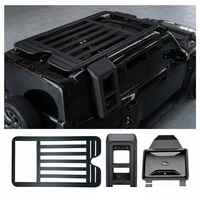 Kit de modification extérieure pour Jetour Traveler T2 : Plateforme de toit en aluminium, échelle latérale pliable, panneau Molle