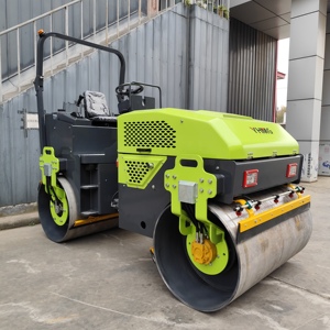 Haute qualité 4T Mini <span class=keywords><strong>rouleau</strong></span> de route 4000kg Construction compacteur de sol vibrant Double tambour haut compactage moteur pompe moteur - Product Image 3