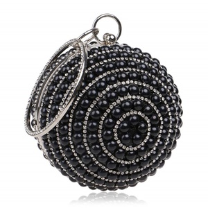 Bolso de mano con cuentas para mujer, decoración de perlas blancas, bolsos de noche, bolso de boda para la noche - Product Image 1