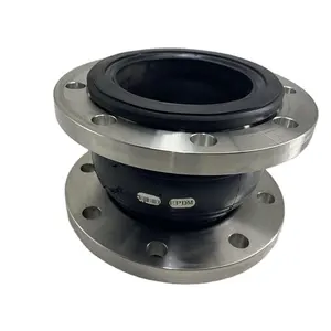 single sphere price epdm flanged type flexible rubber bellow expansion joint connector