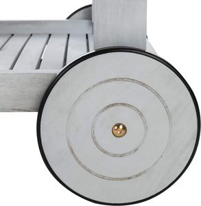 <span class=keywords><strong>Chariot</strong></span> de service en <span class=keywords><strong>bois</strong></span> gris Orland Roues Personnalisable Portable <span class=keywords><strong>Chariot</strong></span> à bonbons pliable pour extérieur <span class=keywords><strong>Chariot</strong></span> à thé Chariots à nourriture Mariages - Product Image 6