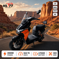 Moto électrique de course pour adultes Shark 2000W 70 km/h haute vitesse 72V