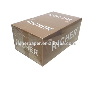 Papiers à rouler Richer King Size Slim Premium avec gomme naturelle, paquet brun - Product Image 5