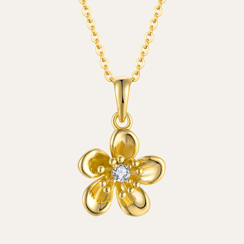 Gold Daisy Necklace - Perfect Gift for Women's Anniversaries
