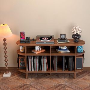 Milieu du siècle moderne noyer tourne-disque support USB Station <span class=keywords><strong>de</strong></span> charge grande armoire <span class=keywords><strong>de</strong></span> <span class=keywords><strong>rangement</strong></span> <span class=keywords><strong>pour</strong></span> <span class=keywords><strong>CD</strong></span> meubles <span class=keywords><strong>de</strong></span> maison <span class=keywords><strong>pour</strong></span> chambre - Product Image 4