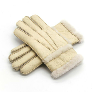 Gants en cuir uni d'hiver Mitaines Hommes Décontractés Respirants Écologiques Imperméables 100% cuir véritable Service OEM personnalisable - Product Image 5