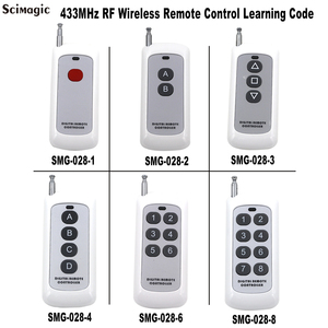 Control Remoto RF 433MHz EV1527 con <span class=keywords><strong>Código</strong></span> de Aprendizaje, 1/2/3/4/6/8 Botones, Universal para Puertas de Garaje, Portones y Sistemas de Alarma - Product Image 4