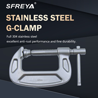 Serre-joint en C robuste en acier inoxydable 304 forgé de qualité industrielle SFREYA OEM/ODM