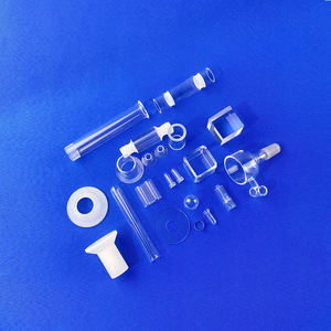 Lámina <span class=keywords><strong>de</strong></span> <span class=keywords><strong>Cuarzo</strong></span> <span class=keywords><strong>de</strong></span> Doble Tubo para Laboratorio, Placa <span class=keywords><strong>de</strong></span> <span class=keywords><strong>Cuarzo</strong></span> <span class=keywords><strong>de</strong></span> Alta Pureza, Densidad 22gcm3 - Product Image 3