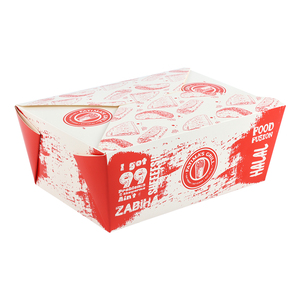 Caja de papel para llevar compostable para entrega de alimentos con logotipo impreso Cartón Kraft reciclable Diseño ecológico - Product Image 1
