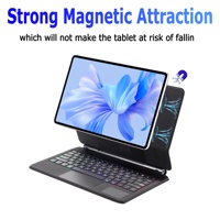 OEM logo dil manyetik kılıf kablosuz Trackpad arkadan aydınlatmalı Folio Huawei Matepad Pro 12.6 sihirli klavye için sihirli klavye standı