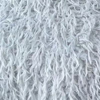 Lockiges Langfloriges Kunstfell-Gewebe Flauschig Plüschig Weich Dick 100% Polyester 850 GSM Material für Mäntel & Sportbekleidung