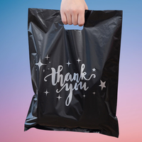 Sacs de transport en LDPE découpés sur mesure avec poignée, imprimés sur mesure, pour emballage cadeau, sacs de vente au détail pour vêtements avec logo