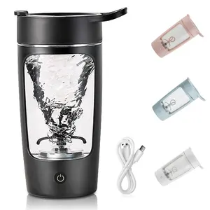 22oz Battery Plastic Protein Shaker for Vortex Mixer, USB Rechargeable Electric Shaker Bottle Wholesale