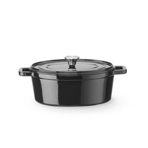 Casserole en fonte vitrifiée noire HENDI 4,4 L, 365x290x(H)115 mm, équipement de cuisson - Product Image 1