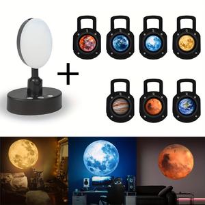 Lámpara Nocturna HD con Luces de Atmósfera de Astronauta 360. Lámpara de ambiente para DJ para interior de coche, luz de mesa para dormitorio, regalo para niños - Product Image 2