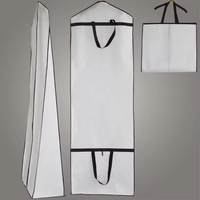 Housse de vêtement en tissu non tissé personnalisée avec logo imprimé, pour robe de mariée, costume, anti-poussière, réutilisable, pliable, pour voyage
