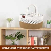 Sac à langer pour bébé avec insert amovible 100% coton Panier de rangement pliable pour la crèche