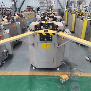 WEIKE CNC угловая ОБЖИМНАЯ машина, алюминиевая оконная дверь 140 мм, машина для изготовления профиля с подъемным типом