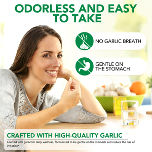 Private Label Gluten-Free 300 Softgels Immune Support Natural Odorless Aged <strong>Garlic</strong> Extract Capsules Supplement for Men &amp; Women - Product Image 5
