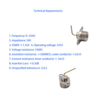 Antena Coaxial RF 360 para Walkie-Talkie, Adaptador de Latón Hembra a Macho, Venta al por Mayor del Fabricante