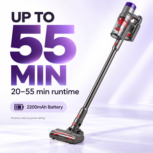Aspirateur balai sans fil 250W, moteur BLDC, aspiration 27kPa, batterie 2200mAh, jusqu'à 55 min d'autonomie pour le nettoyage domestique - Product Image 3