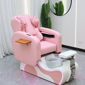 Chaise de massage électrique à dossier haut, vente chaude, lumière LED, salon de manucure, équipement de salon de manucure, fauteuil inclinable, spa pour les pieds, chaise de pédicure - Product Image 3