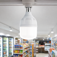 Ampoule LED en forme de T à haut rendement lumineux, économie d'énergie, E27 B22 85-350V, large plage de température de couleur pour l'éclairage domestique