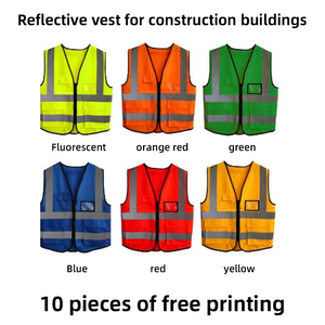 Gilet de sécurité haute visibilité en polyester orange pour femmes avec logo personnalisé, vente en gros, vêtements de travail pour la construction routière - Product Image 3