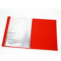 Logo personnalisé en plastique A4, 20 poches, présentoir de livre clair, feuille de protection transparente PP, dossier de documents Transparent