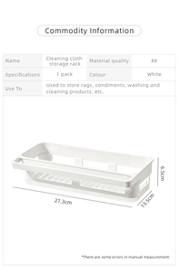 Support <span class=keywords><strong>de</strong></span> rangement multifonctionnel pour la cuisine, éponge, lingette et <span class=keywords><strong>bac</strong></span> d'évacuation du liquide <span class=keywords><strong>vaisselle</strong></span> - Product Image 2