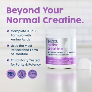 Poudre de créatine monohydrate pour la croissance musculaire, la force et la fonction cognitive améliorées, soutient la nutrition sportive (OEM/ODM) - Product Image 3