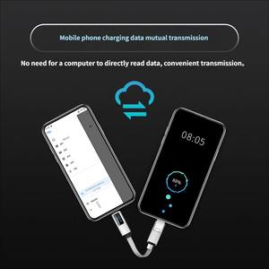 Cable de Datos USB Plano 3 en 1 con Pantalla Digital Magnética de Nailon Trenzado, Carga Rápida PD Tipo C de 100 W - Product Image 4