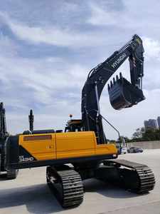 Excavadora usada de 35 toneladas Hyundai HX340 Sistema hidráulico HM8.3 Excavadora de orugas Hyundai HX340 usada para uso en la construcción - Product Image 5