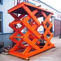 Plateforme élévatrice à ciseaux hydraulique double pont Jiuxin SJG homologuée CE, taille de table 5400x2500MM, pour parking fixe souterrain d'hôtels