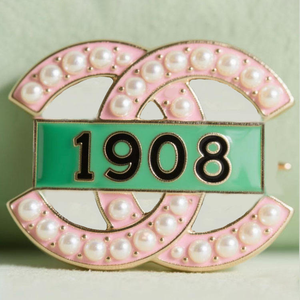 <span class=keywords><strong>Grande</strong></span> broche en perles SOROR plaquée or, motif fleur violette Delta Sigma Theta, pour membre de la sororité, style Diva, pour revers de veste - Product Image 6